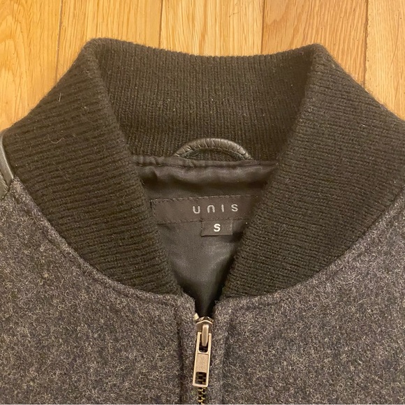Unis Varsity Jacket Wool Leather sleeves Size S made in USA - Picture 2 of 5
